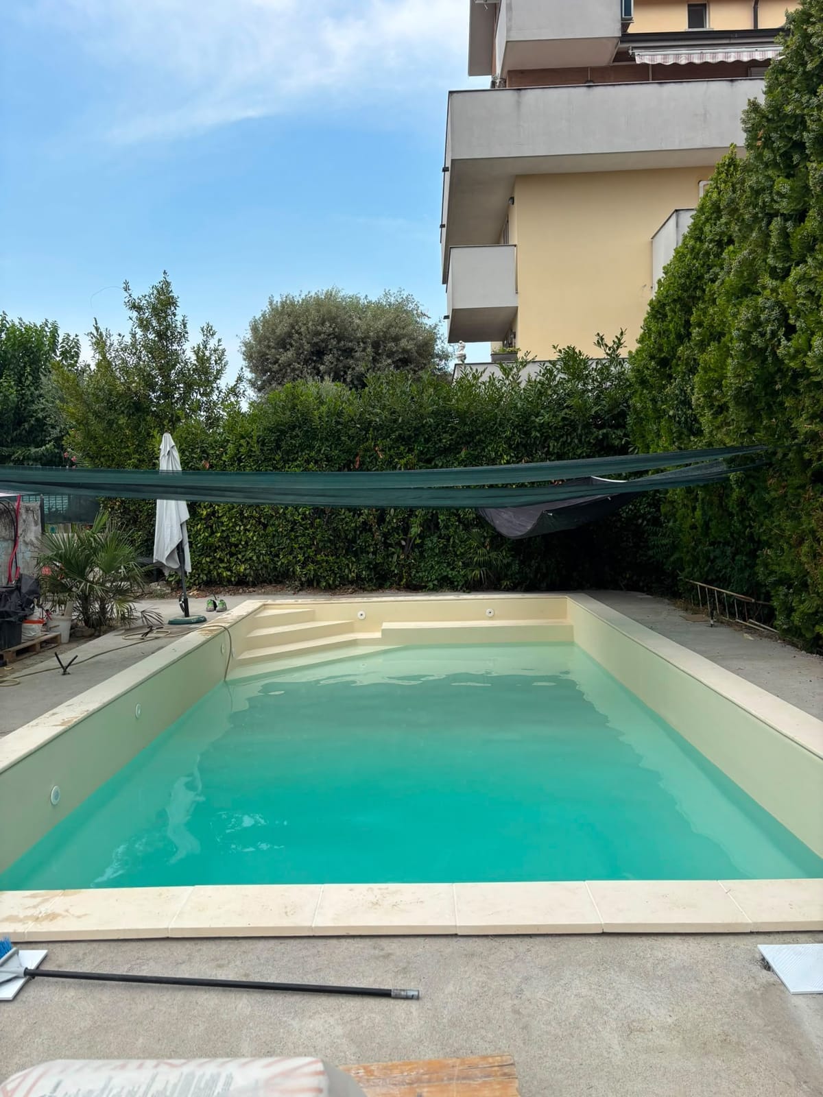 Piscina interrata terminata – lavoro di VGA Impresa Edile